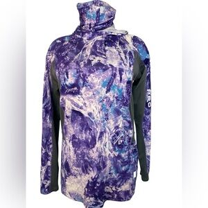 Magellan Outdoors Pro Fish Boyfriend Fit Purple and Gray Hoodie Women’s Medium